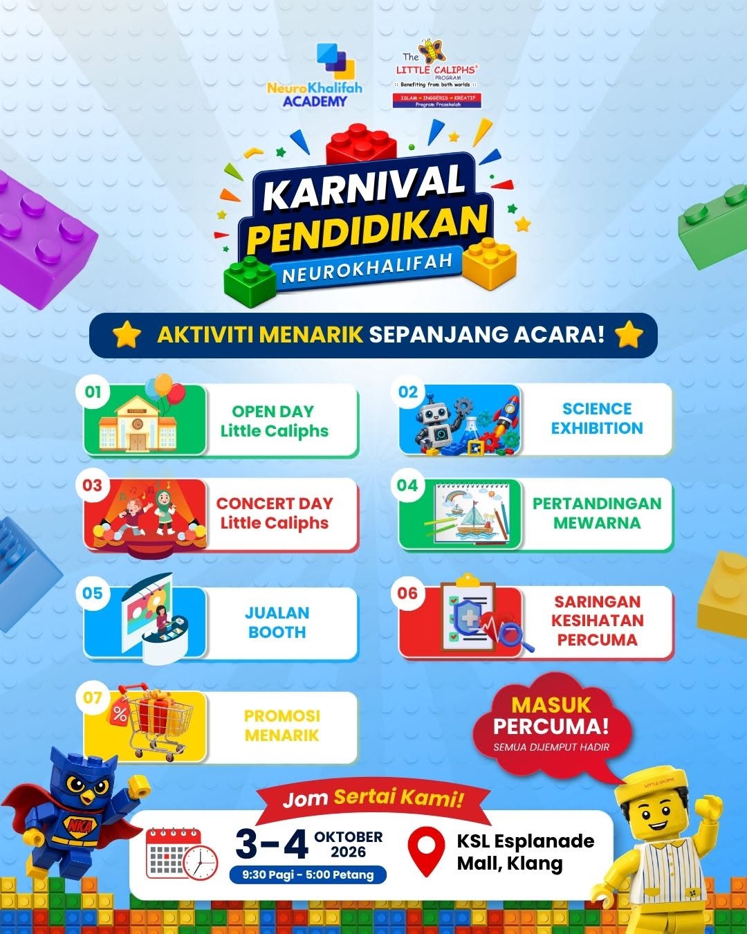 Aktiviti Karnival Pendidikan Neurokhalifah 2026